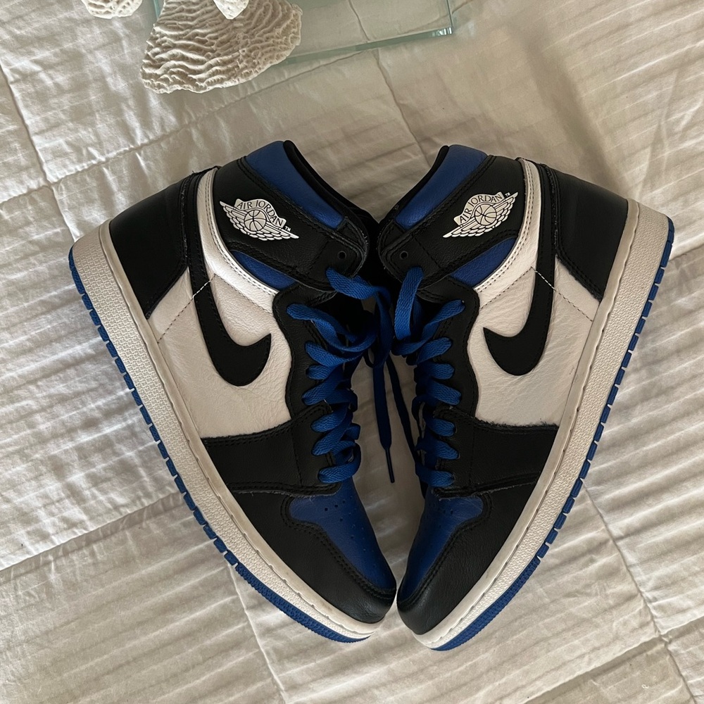 Nike Jordan 1 Retro High in Black, White, and Blue